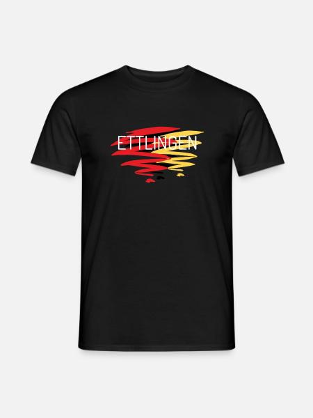 Ettlingen T-Shirt - Männer T-Shirt - Schwarz