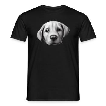 Golden Retriever Hundewelpe Hunde Hundebesitzer - Männer T-Shirt - Schwarz - Vorne - AI Model Male 178 light (178cm)