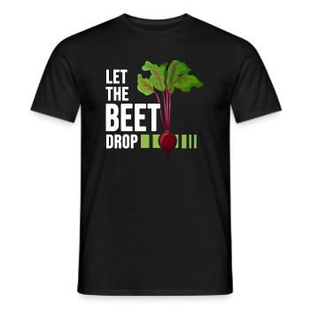 Gärtner vegan rote Beete Bio Gemüsegarten Öko - Männer T-Shirt - Schwarz - Vorne - AI Model Male 178 light (178cm)