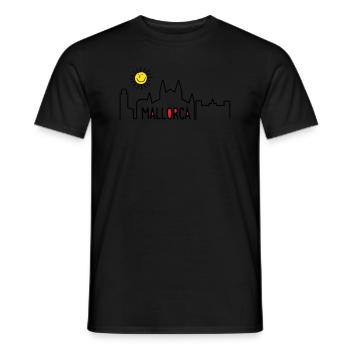 Mallorca in summer - Men's T-Shirt - black - Front - AI Model Male 178 light (178cm)