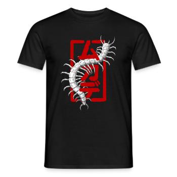 Centipede - Männer T-Shirt - Schwarz - Vorne - AI Model Male 178 light (178cm)