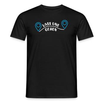 Lass Uns Gehen - Männer T-Shirt - Schwarz - Vorne - AI Model Male 178 light (178cm)
