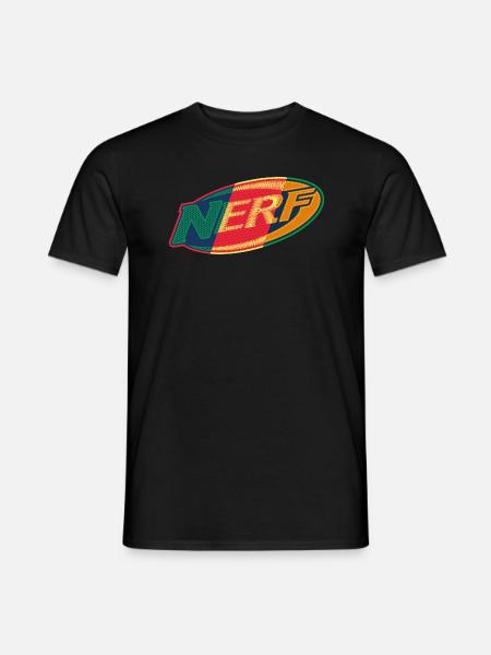 Nerf Vintage Oval Logo - Men's T-Shirt - black