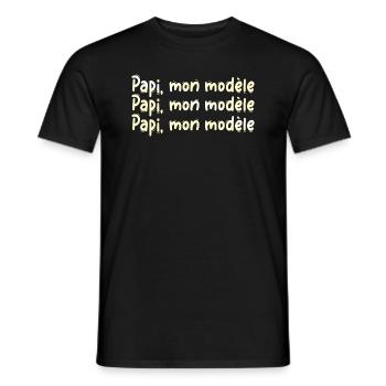 GRANDPA DAD GRANDPA HUMOR GRANDPA JOKE 13 - Men's T-Shirt - black - Front - AI Model Male 178 light (178cm)
