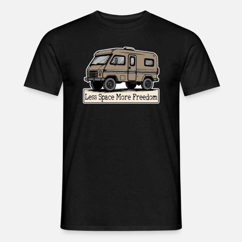 Moins d’espace, plus de liberté - T-shirt homme - noir