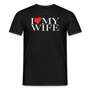 Ich liebe meine Frau - Männer T-Shirt - Schwarz - Vorne - AI Model Male 178 light (178cm)