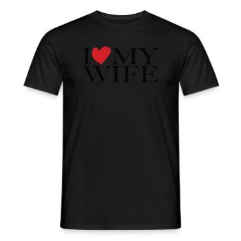 Ich liebe meine Frau - Männer T-Shirt - Schwarz - Vorne - AI Model Male 178 light (178cm)