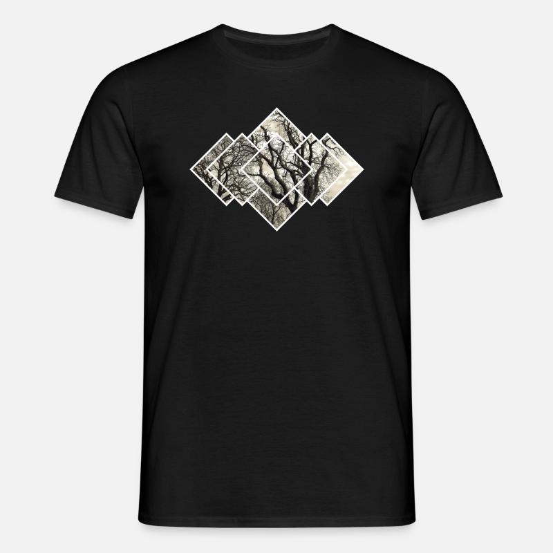 Tree Pattern - Men's T-Shirt - black