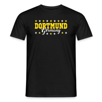 Dortmund - Männer T-Shirt - Schwarz - Vorne - AI Model Male 178 light (178cm)