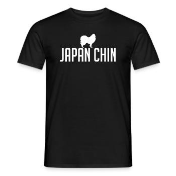 JAPON CHIN Race Chien Chien Chiens Wilsigns - T-shirt homme - noir - Devant - AI Model Male 178 light (178cm)