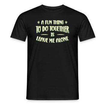 Sarcastic Introvert Quote - Men's T-Shirt - black - Front - AI Model Male 178 light (178cm)
