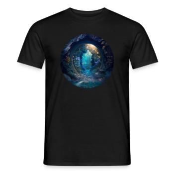 Another World - Männer T-Shirt - Schwarz - Vorne - AI Model Male 178 light (178cm)