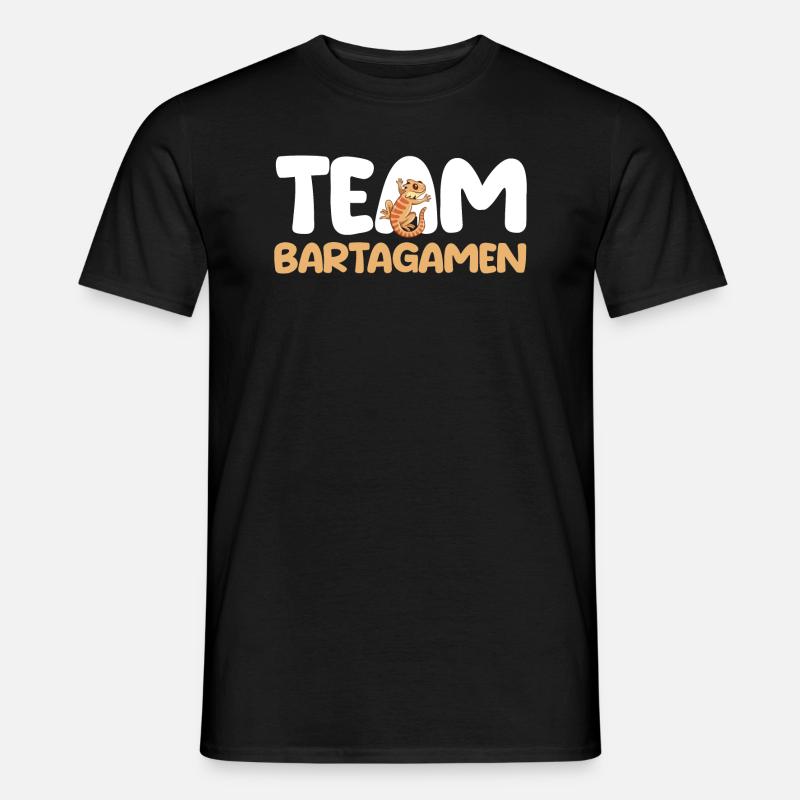 Reptilien Bartagame Bartagamen - Männer T-Shirt - Schwarz