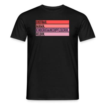 Mama Mutter Pfleger Pflegekraft Kinderkrankenpfleg - Männer T-Shirt - Schwarz - Vorne - AI Model Male 178 light (178cm)