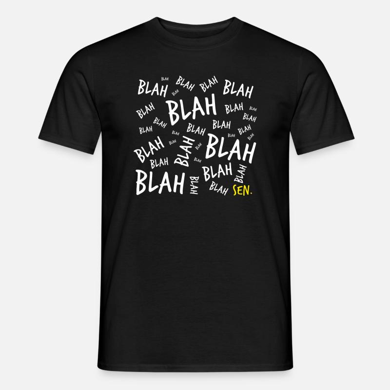 Blah blah blasen - Männer T-Shirt - Schwarz