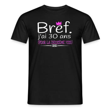 Woman I can't I'm 60 years old birthday humor - Men's T-Shirt - black - Front - AI Model Male 178 light (178cm)