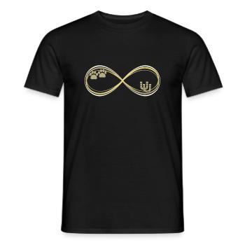 Cheval chien chien de berger Islandpferde Geschenk - T-shirt homme - noir - Devant - AI Model Male 178 light (178cm)