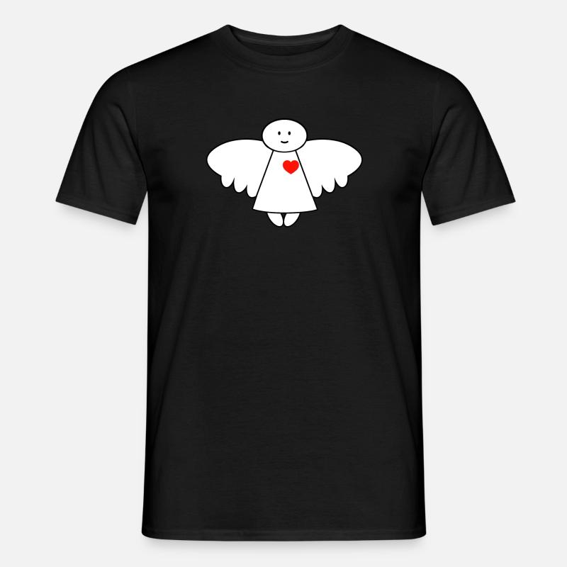 Schutzengel - Männer T-Shirt - Schwarz