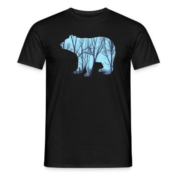 Tierbäume Grafik - Männer T-Shirt - Schwarz - Vorne - AI Model Male 178 light (178cm)