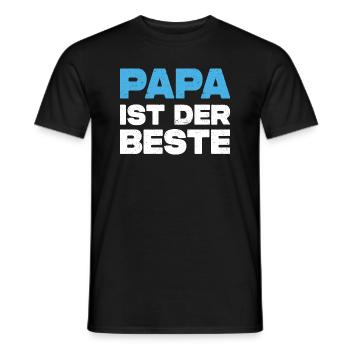 Papa Ist Der Beste - Männer T-Shirt - Schwarz - Vorne - AI Model Male 178 light (178cm)