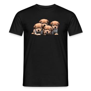 Drôles de chiens - T-shirt homme - noir - Devant - AI Model Male 178 light (178cm)