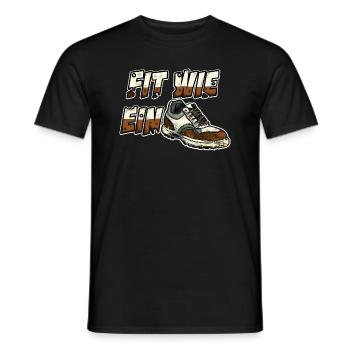 Fit wie ein Turnschuh Jung Sportlich Alter Schuh - Männer T-Shirt - Schwarz - Vorne - AI Model Male 178 light (178cm)