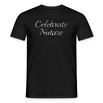 Celebrate Nature - Men's T-Shirt - black - Front - AI Model Male 178 light (178cm)