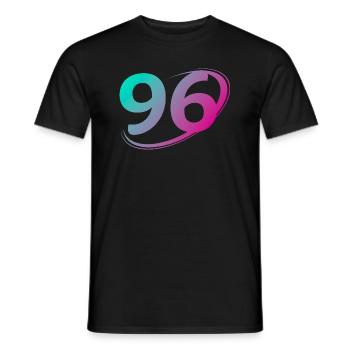 Numéro 96 multicolore - T-shirt homme - noir - Devant - AI Model Male 178 light (178cm)