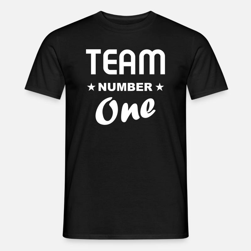 Team One - Männer T-Shirt - Schwarz