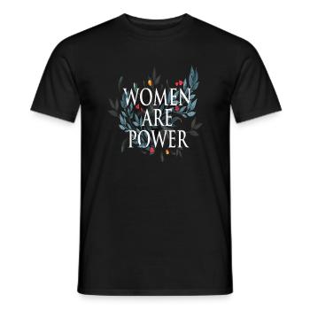Le pouvoir des femmes !! - T-shirt homme - noir - Devant - AI Model Male 178 light (178cm)