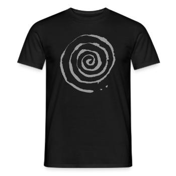 Spirale - T-shirt homme - noir - Devant - AI Model Male 178 light (178cm)