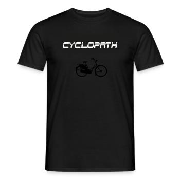 CYCLOPATH gift idea - Men's T-Shirt - black - Front - AI Model Male 178 light (178cm)