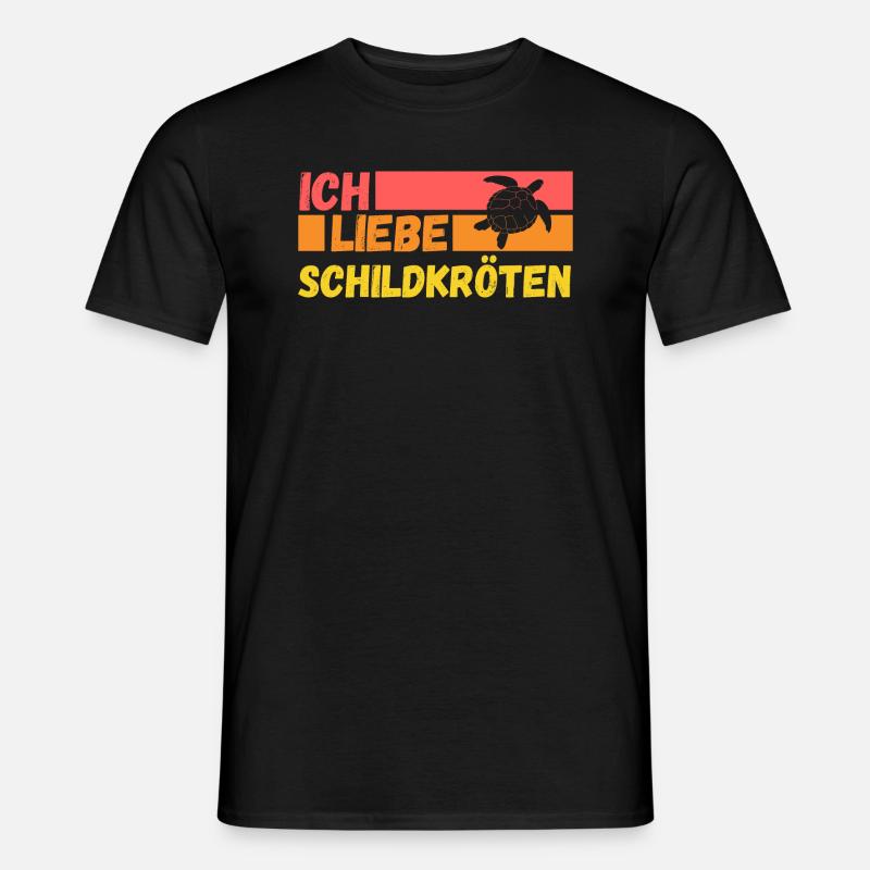Schildkröte Schildkröten - Männer T-Shirt - Schwarz