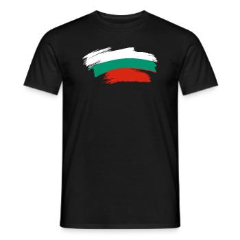 Bulgarien - Balkan България Flagge - Männer T-Shirt - Schwarz - Vorne - AI Model Male 178 light (178cm)