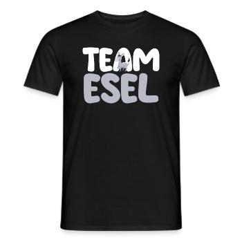 Esel - Männer T-Shirt - Schwarz - Vorne - AI Model Male 178 light (178cm)