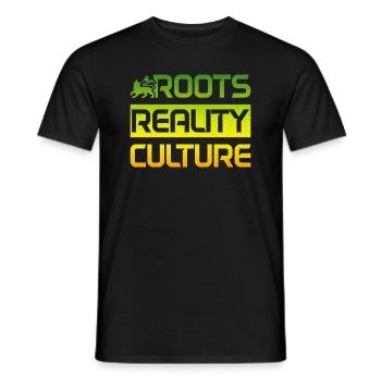Reggae Musik Rastafari Jamaika - Männer T-Shirt - Schwarz - Vorne - AI Model Male 178 light (178cm)