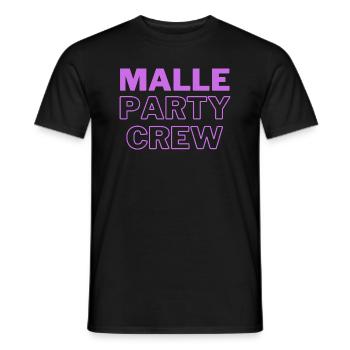Malle Party Crew - Männer T-Shirt - Schwarz - Vorne - AI Model Male 178 light (178cm)