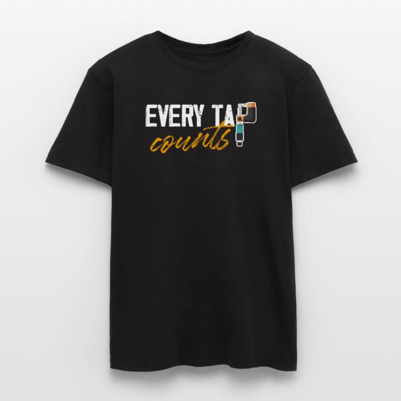 Chaque clic compte à commande numérique par ordinateur T-shirt homme