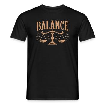 Balance - T-shirt homme - noir - Devant - AI Model Male 178 light (178cm)