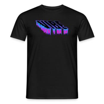 Vibe - Men's T-Shirt - black - Front - AI Model Male 178 light (178cm)