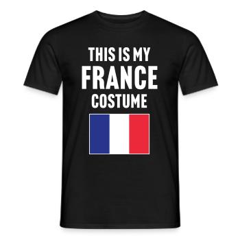 Dieses mein Frankreich Kostüm - Männer T-Shirt - Schwarz - Vorne - AI Model Male 178 light (178cm)
