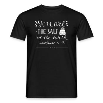 Salz der Erde Matthäus 513 - Männer T-Shirt - Schwarz - Vorne - AI Model Male 178 light (178cm)