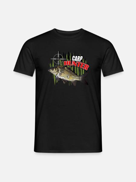 Karpfenjäger - Männer T-Shirt - Schwarz