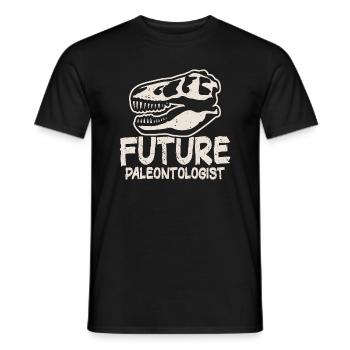 Future Paleontologist Paleontology Dinosaurs Fan - Men's T-Shirt - black - Front - AI Model Male 178 light (178cm)