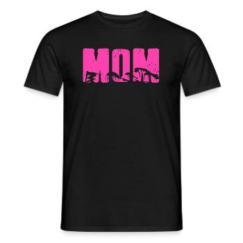 Vintage Classic Surfing T-Shirt Gift For Mom - Männer T-Shirt - Schwarz - Vorne - AI Model Male 178 light (178cm)