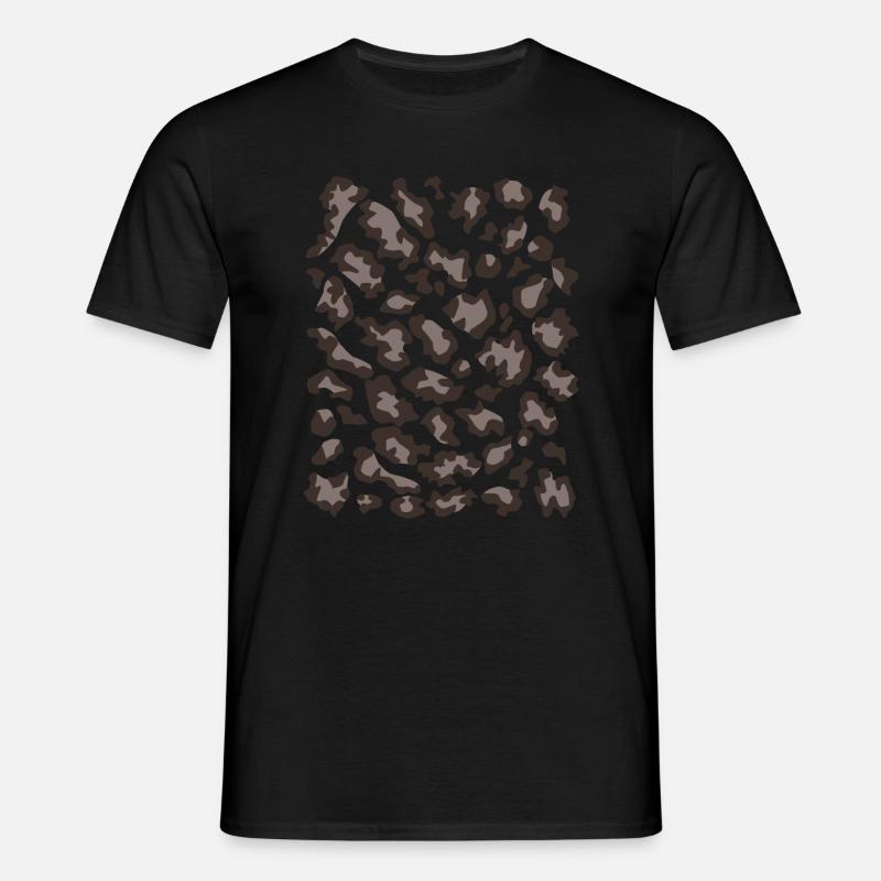 Snow leopard pattern dark - Men's T-Shirt - undefined