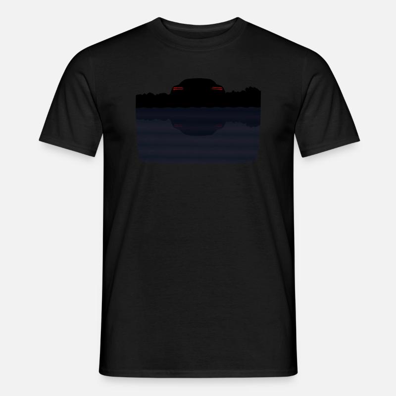 Auto am See - Männer T-Shirt - Schwarz