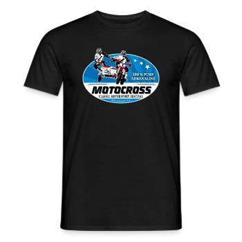 Sidecarcross - Sidecar Moto Cross - Men's T-Shirt - black - Front - AI Model Male 178 light (178cm)