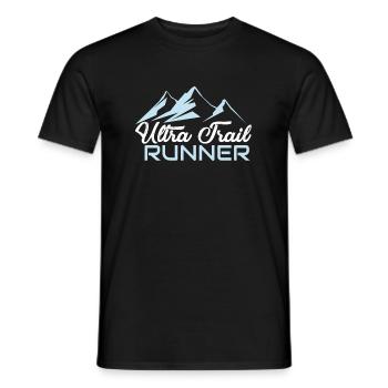 Coureur Ultra Trail - T-shirt homme - noir - Devant - AI Model Male 178 light (178cm)