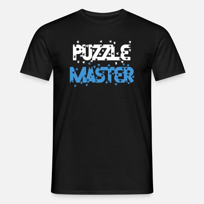 Puzzle Master Puzzles Spiel Puzzler Hobbyist - Männer T-Shirt - Schwarz
